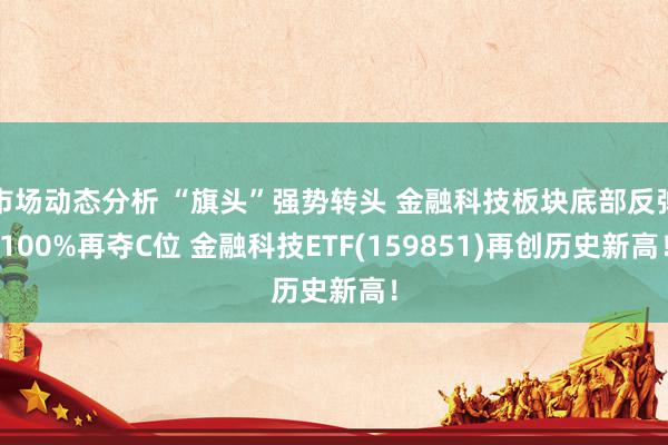 市场动态分析 “旗头”强势转头 金融科技板块底部反弹100%再夺C位 金融科技ETF(159851)再创历史新高！