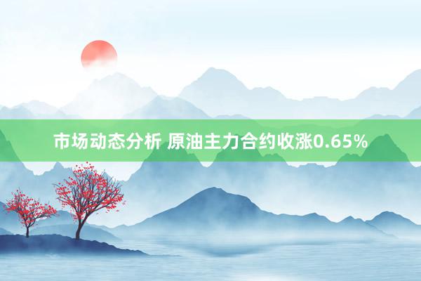 市场动态分析 原油主力合约收涨0.65%