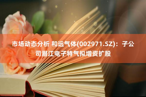 市场动态分析 和远气体(002971.SZ)：子公司潜江电子特气拟增资扩股