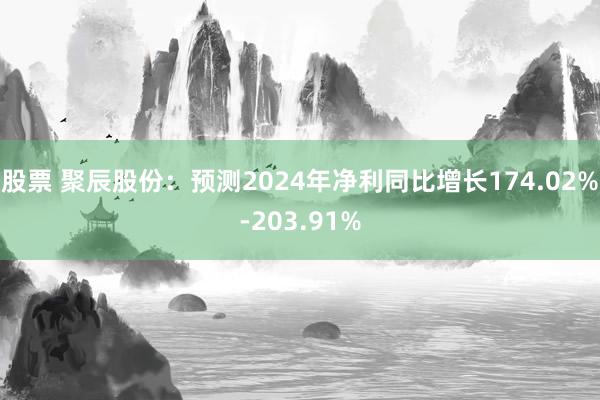 股票 聚辰股份：预测2024年净利同比增长174.02%-203.91%