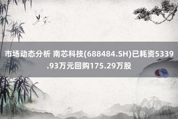 市场动态分析 南芯科技(688484.SH)已耗资5339.93万元回购175.29万股