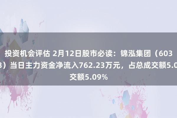 投资机会评估 2月12日股市必读：锦泓集团（603518）当日主力资金净流入762.23万元，占总成交额5.09%