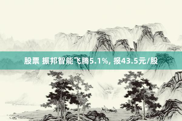 股票 振邦智能飞腾5.1%, 报43.5元/股