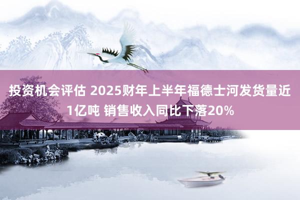 投资机会评估 2025财年上半年福德士河发货量近1亿吨 销售收入同比下落20%