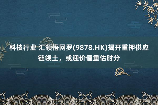 科技行业 汇领悟网罗(9878.HK)揭开重押供应链领土，或迎价值重估时分