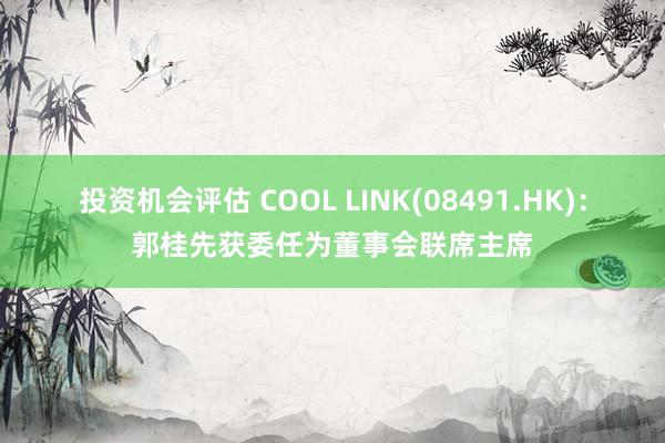 投资机会评估 COOL LINK(08491.HK)：郭桂先获委任为董事会联席主席